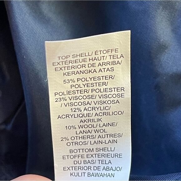 Lucky Brand Navy Quilted puffer Barn Jacket. Large NWT - Picture 7 of 7